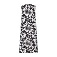 thumbnail image 4 of Puntoco Vestido De Mujer Estampado Con Cuello Redondo Negro M,Regalos Para Mujer Joven, 4 of 5