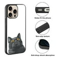 thumbnail image 2 of WIRESTER Shockproof Soft Rubber Cover Case for Apple iPhone 16 Pro Max 6.9" 2024, Black Bombay Kitten Cat, 2 of 5