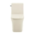 thumbnail image 2 of Concorde One Piece Square Left Side Flush Handle Toilet 1.28 gpf in Bisque, 2 of 13