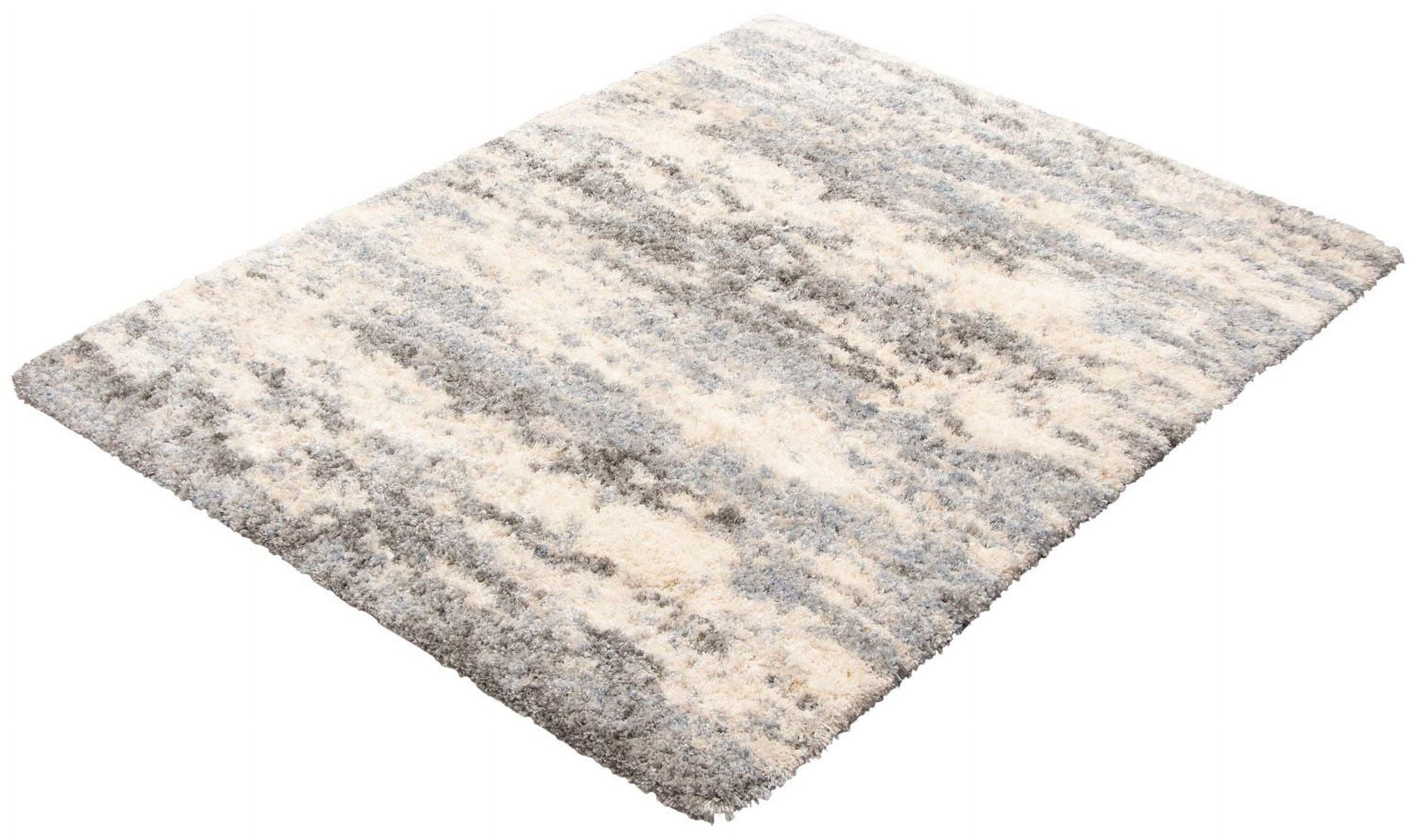 ECARPET Abstract Frieze Area Rug, Fluffy Carpet for Bedroom, Ultra Soft & Plush Larissa Collection