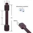 thumbnail image 2 of Childproof Safety Lock - Baby Proof Cabinet Lock with 6 Extra 3M Adhesives - Brown, 2 of 4