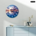 thumbnail image 4 of PRATYUS 10 Inch Wooden Wall Clock Sky Clouds Sunset Print Decor 10x10in, 4 of 8