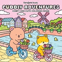 Cuddly Adventures: Coloring Book for Adults and Teens, (Paperback)