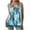 Green, variant on Tankini Swimsuits for Women Plus Size Printed Criss Cross Strap 2 Piece Modest Swimwear Bathing Suit Set