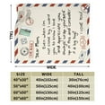 thumbnail image 3 of A Letter To My Mom Blanket Gifts For Kids Adults - Lightweight Throw Blanket For Bedroom Living Room Decor Soft Fuzzy Fleece Cozy Plush Bed Couch 60"X50", 3 of 7