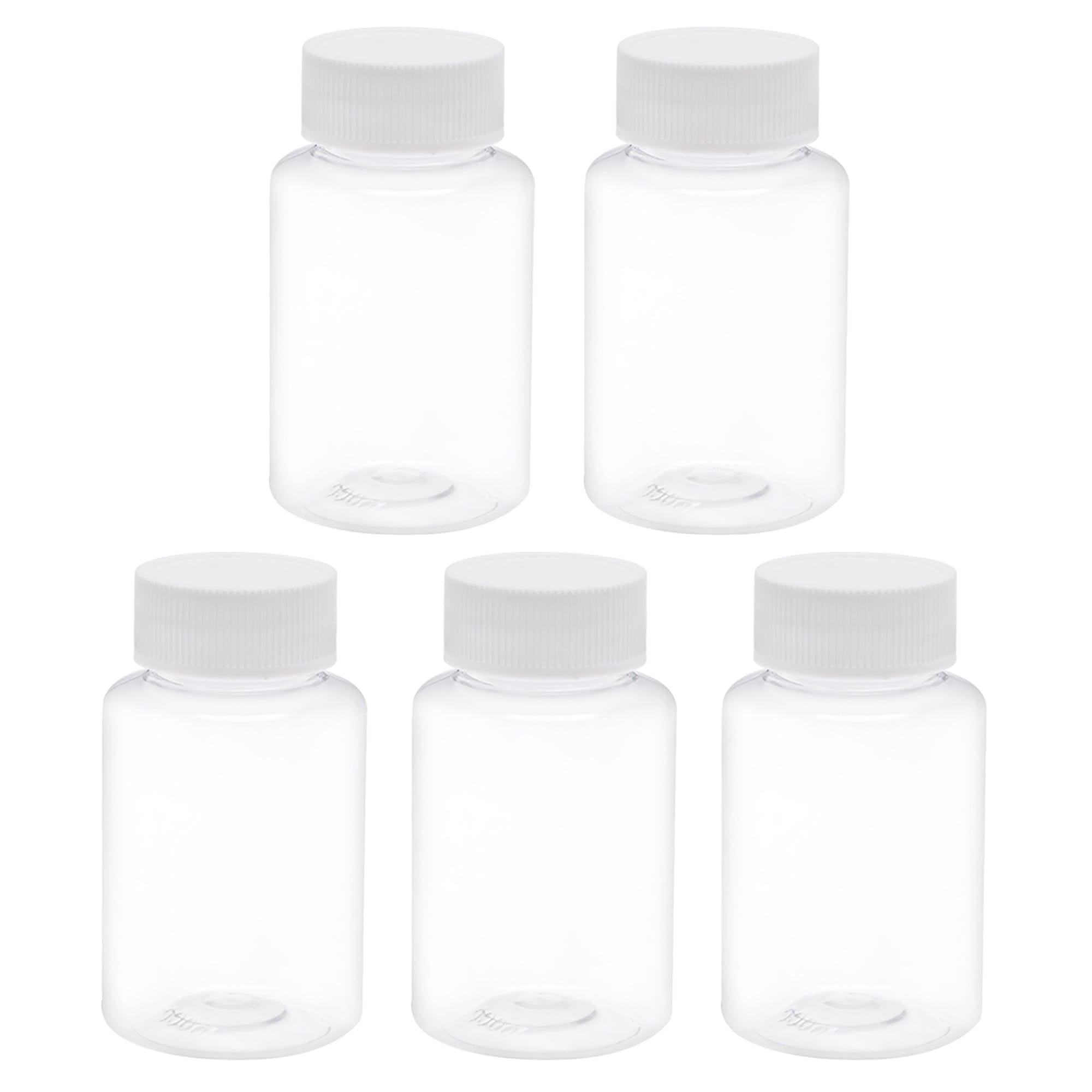 3.4 oz/100ml PET Plastic Lab Chemical Reagent Bottle Wide Mouth Liquid