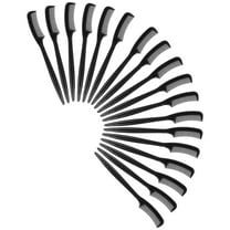 BESTOYARD 30Pcs Black Eyelash Combs Plastic Eyelash Brush Lightweight Durable for Home Use