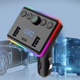 thumbnail image 7 of Meggemo Bluetooth FM Transmitter Wireless Adapter Car Kit with Dual USB Charging MP3 Player Wireless Audio Streaming Hands Free Calling for Vehicle Use, 7 of 7