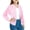 Light Pink, variant on Girls Sequin Bom𝖻er Jacket Sparkly Gradient Bom𝖻er Long Sleeve Ribbed Cuffs 5-12Y Spring Fall Casual Party Everyday Outerwear Play School Holiday Festival