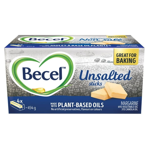 Becel Margarine Unsalted Sticks, 4 x 113g Walmart.ca