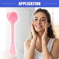 thumbnail image 2 of Vocoste Silicone Facial Cleansing Brush Multifunction Handheld Face Scrubber for Face Skincare Pink 6.3'x1.57', 2 of 3