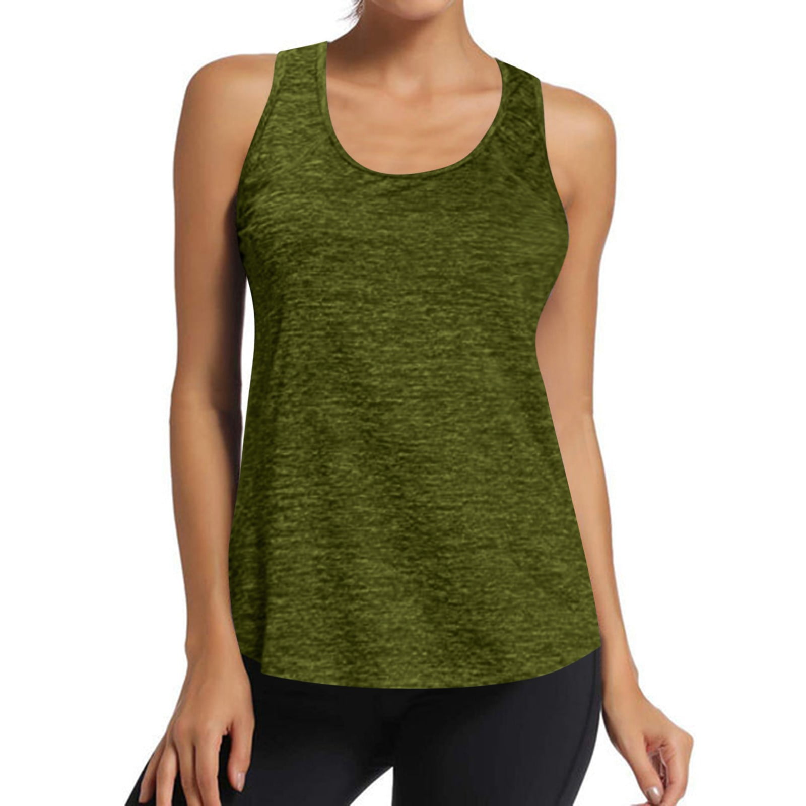  HLXFHB Workout Tank Tops for Women Gym Exercise Athletic Yoga  Tops Racerback Sports Shirts Army Green : Clothing, Shoes & Jewelry