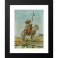 thumbnail image 2 of Franz Josef Georg Illem 15x18 Black Modern Framed Museum Art Print Titled - Mexican on Horseback (1887), 2 of 5