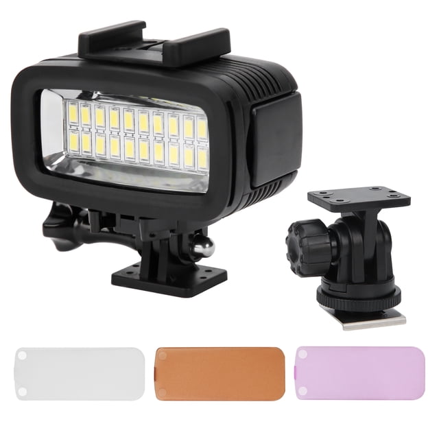 Underwater LED Light,40m Underwater Photography Fill LED Video Light Underwater Video Light High-Precision Functionality
