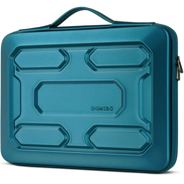 Funda para portátil DOMISO de 14 pulgadas a prueba de golpes, impermeable, verde azulado