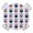 White, variant on Independence Day Round Table Cover, American Flag Blue Love Heart Star Waterproof Fitted Tablecloths for 36"-44" Tables, Washable Picnic Table Cover for Camping Dining Indoor Outdoor