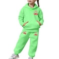 thumbnail image 7 of Boys Sweatsuits Size 14-16 Casual Print Hoodie and Pants Outfit 2 Piece Toddler Kids Fashion Athletic Wear Comfy Daily Play Youth Two Piece Tracksuit for Loungewear, 7 of 7