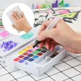 thumbnail image 5 of Juego de pinturas de acuarela: caja de acuarela con 18 colores para artistas aficionados y profesionales, 5 of 5