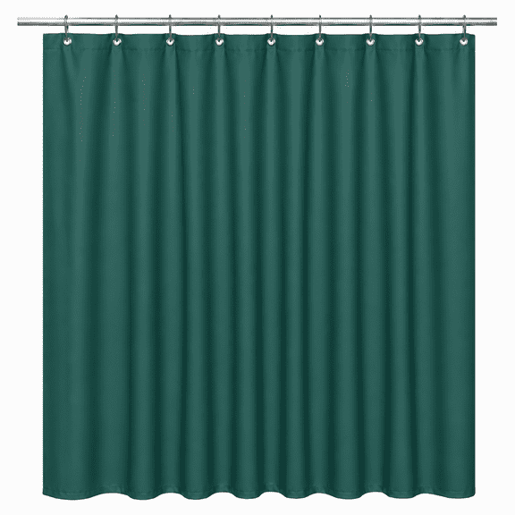 Hunter Green Shower Curtain Liner 72x72 Water-Resistant EVA with Rustproof Grommets