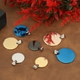 thumbnail image 5 of 8Pcs Metal Stamping Blanks, 30mm Round Stamping Name Tags Stainless Steel Blanks Metal Plate with Hole for Laser Engraving Stamping, Blue, 5 of 6