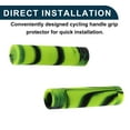 thumbnail image 6 of Unique Bargains Bike Handlebar Grips Covers 125mm Long Soft Bicycle End Grips Protector Black Yellow 1 Pair, 6 of 6