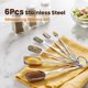 thumbnail image 2 of Juego de cucharas medidoras THLHKD de acero inoxidable, 6 piezas, 2 of 7