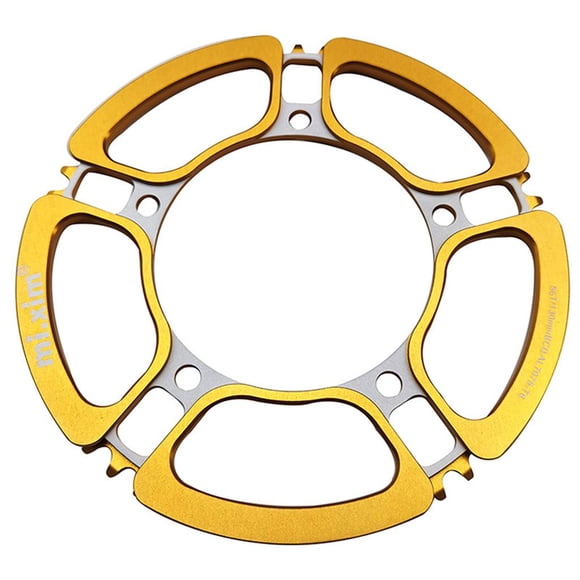 Grande Chaîne Pignon Vilebrequin Garde 130mm BCD 56T Pédalier, Accessoires de Remplacement pour Vélo - Doré