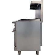 60'' Commercial Hot Plate Broiler Gas Range with Double Oven, 6 Burners, NSF Certified, Stainless Steel