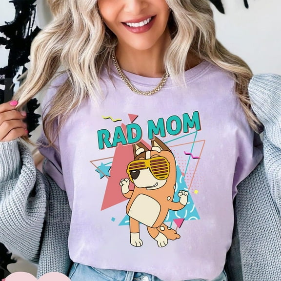 Bluey Rad Mom Shirt, Bluey Mom Shirt, Bluey Family Shirt, Bluey Family, Bluey Party, Bluey Holiday, Bluey Birthday, Bluey Gift Unisex S-5XL Hot Trending Shirt, Vintage Birthday Gift