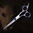 thumbnail image 3 of Pet Tools Thinning Professional Cutting Hair Stainless Steel Scissors Set Pet Grooming Straight Curved, 3 of 8