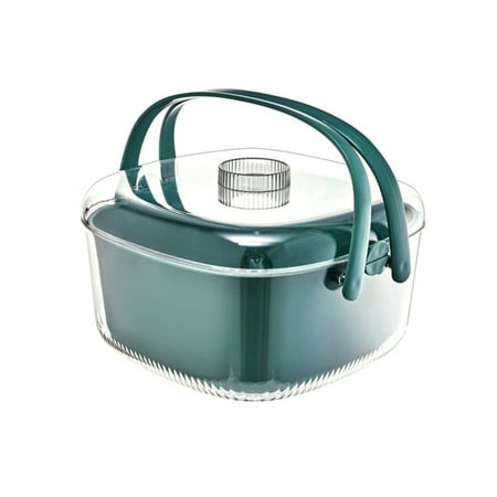 

Krqap Double Layer Drains Basket With Cover Kitchen Fruit And Vegetable Basket Household