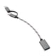 thumbnail image 3 of Adaptador de cable micro USB tipo C de carga rápida multifunción para Samsung Plata, 3 of 6