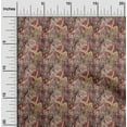 thumbnail image 2 of oneOone Cotton Cambric Brown Fabric Texture Leaf Fabric For Sewing Printed Craft Fabric By The Yard 56 Inch Wide, 2 of 5