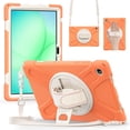 thumbnail image 1 of Funda para Samsung Galaxy Tab A11 Plus de 11 pulgadas (2025) y A9 Plus de 11 pulgadas (2023), funda protectora infantil a prueba de golpes con portalápices, correa de mano giratoria de 360 ​​grados, 1 of 9