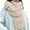 Beige, variant on HOWPAY Lightweight Scarf for Women Solid Color Ribbed Knit Thick Long Blanket Cold Weather Oversized Fall Winter Scarves Warm Soft Shawl Wraps