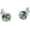 Rose Gold Plated, variant on Moss Agate Stud Earrings - 7mm Round Faceted Moss Agate Studs Jewelry, Natural Stone Earrings For Women Yellow Gold Plated