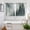 Green, variant on Purple Mountain Kitchen Curtains Window Panels, Misty Forest Nature Woodland Pine Tree Landscape Insulated Window Treatment Curtain, Grommet Curtains for Bedroom/Living Room, 2 Piece 52"Wx45"L