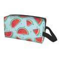 thumbnail image 2 of Goofa Watermelon Printed Toiletry Bag with Handle,Large Capacity Travel Makeup Cosmetic Bag for Women, Carry on Airport Airline Compliant Bag, 2 of 9