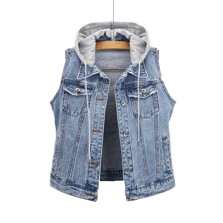 EHQJNJ Denim Jacket for Women Stretch Under 20 Women's Denim