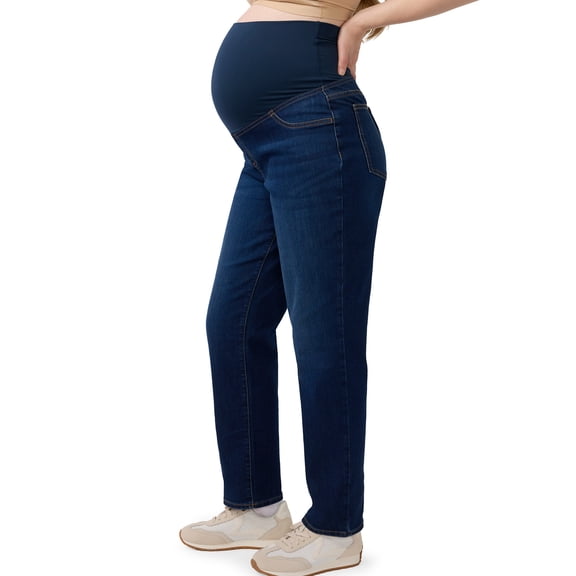 Ingrid & Isabel For Every Belly Women's Maternity Over the Belly Denim Jeans, Sizes S-XXL