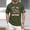 Army Green, variant on YNGKMEA Men 250 Years Anniversary Shirts Patriotic Flag and Stars Tops 4th Of July Short Sleeve Pullover Fashion Crew Neck T-Shirts Pink S