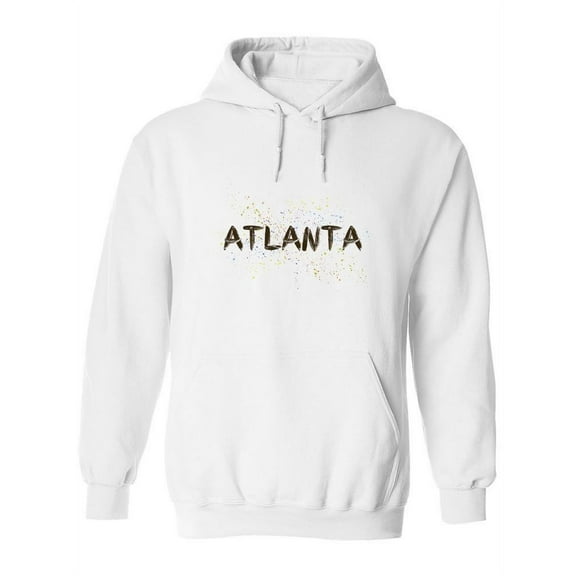 Atlanta With Colorful Dots Quote Hoodie Women -Image by Shutterstock, Female 3X-Large