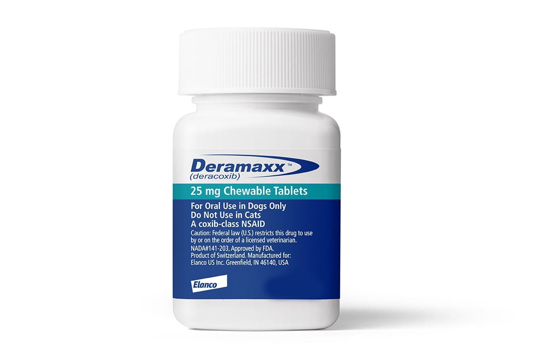 Deramaxx - 30 tablet bottle (25 mg)