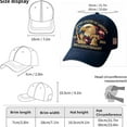 thumbnail image 3 of United States 250th Anniversary Hat USA 250th Anniversary Hat Adjustable Printed Patriotic Baseball Cap for Men Women, 3 of 10