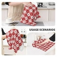 thumbnail image 3 of Sikiie Red Plaid Daisy Waffle Weave Kitchen Dish Cloth,Super Absorbent Kitchen Dish Towels 16*26 Inches for Dish Rags Washing Dishes, Drying Dishes, 3 of 7