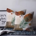 thumbnail image 2 of Boho 20x20 Pillow Covers Set of 2, Modern Abstract Art Leaves Cycle Stripes Geometric Throw Pillow Covers Decorative Couch Cushion Case, Microfiber Square Pillowcases for Bedroom Car Living Room, 2 of 7