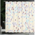 thumbnail image 3 of Ambesonne Nature Shower Curtain, Minimalist Rain Drops Print, 69"Wx70"L, Champagne Mauve, 3 of 4