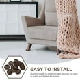 thumbnail image 2 of 10 Pcs Carpet Sofa Legs Bed Stoppers Hardwood Floor Covers Round Area Rug Protectors Coasters, 2 of 6