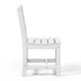 thumbnail image 5 of WestinTrends Ashore Outdoor HDPE Patio Classic Armless Dining Side Chair, White, 5 of 16