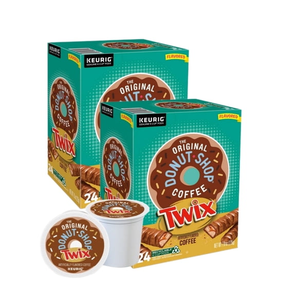 The Original Donut Shop Twix Flavored Coffee K Cups, 48 Total Pods